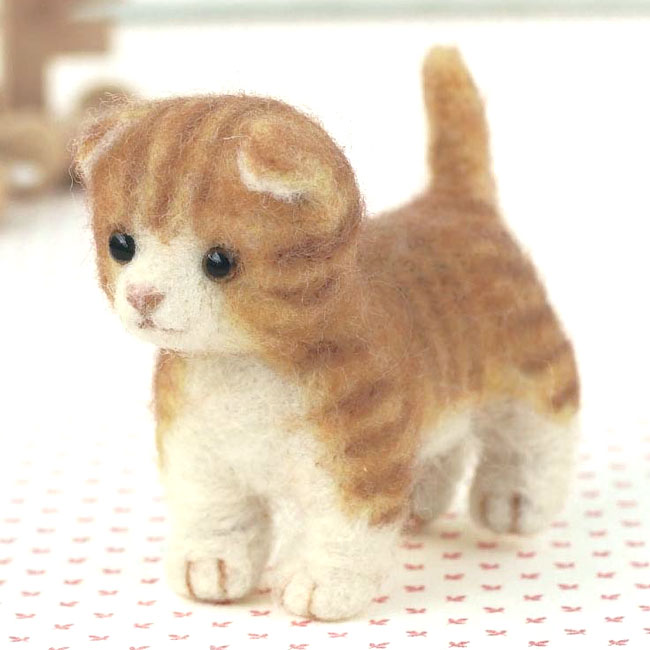 楽天市場 ミニチュアマンチカン手作りキット 羊毛フェルトで作る猫のぬいぐるみ 手芸パック 自由研究 Hitomiの幸せデリバリー