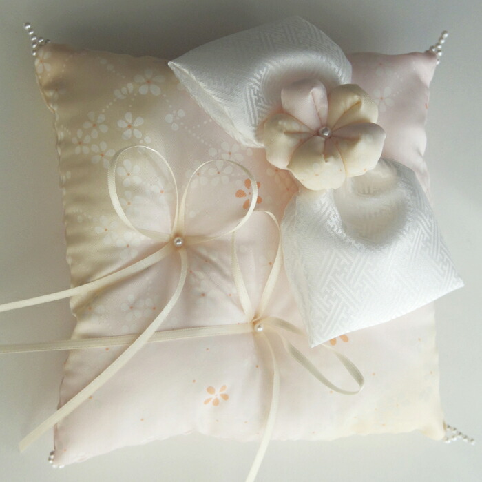 楽天市場 和風のリングピロー 花舞 完成品 直径約17cm 結婚式 白無垢 和装 着物 Hitomiの幸せデリバリー