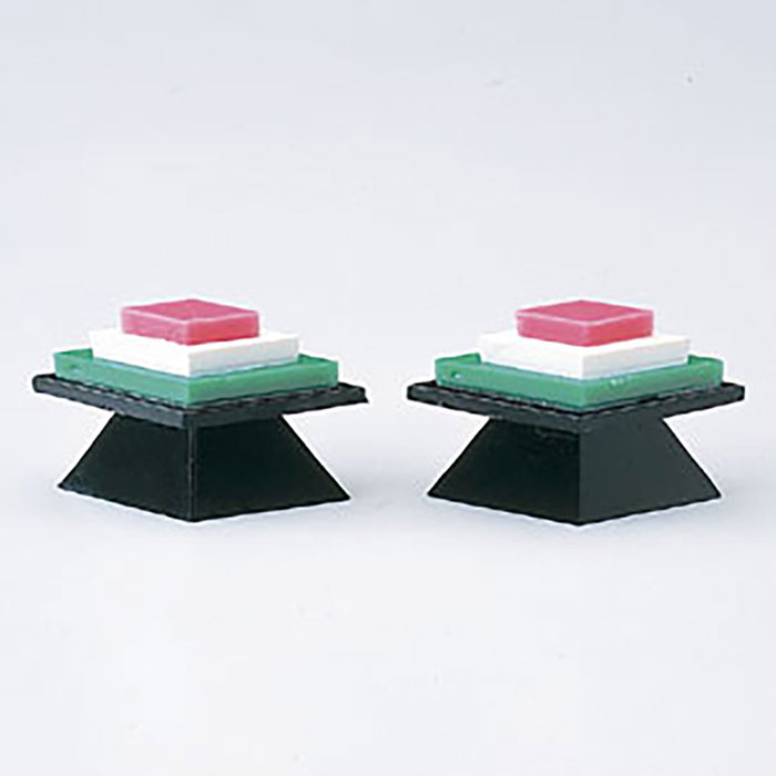 楽天市場】雛人形用道具 【菱台三宝】3点セット（菱餅2個 三宝1個） 雛