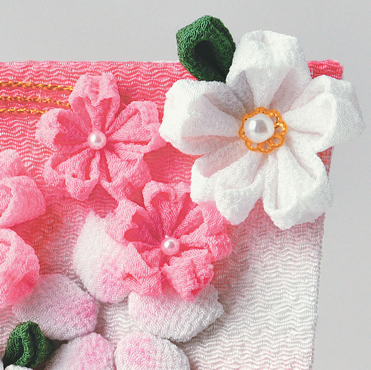 つまみ細工で作る さくら 手作りキット ひな祭り 羽子板 の