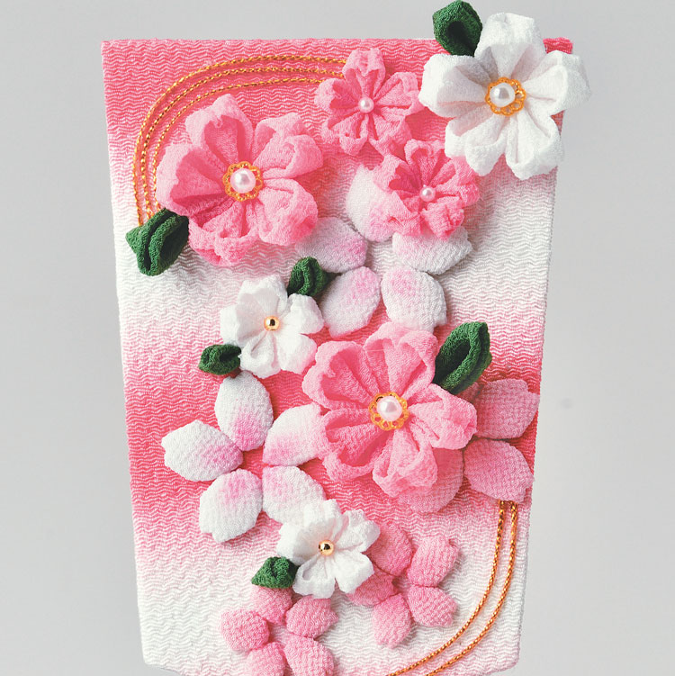 つまみ細工で作る さくら 手作りキット ひな祭り 羽子板 の