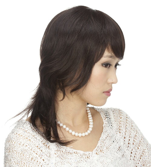 ロング人毛100％ウィッグ　発毛促進セットとwig capをプレゼント致します　【かつら】【かつら女性用】【人毛】【人毛ウィッグ】【医療用ウイッグ】【医療用かつら】【医療用対応ウイッグ】【医療用対応かつら】【ショートかつら】｜人差し指通販