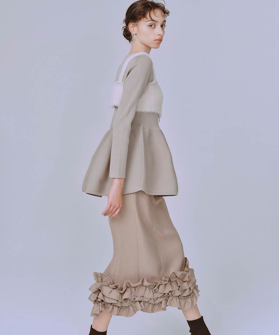 【楽天市場】【アウトレットセール】【50%OFF】RANDA/ランダ/3Dフリルストレートスカート/BS34139/L4【24AW ...