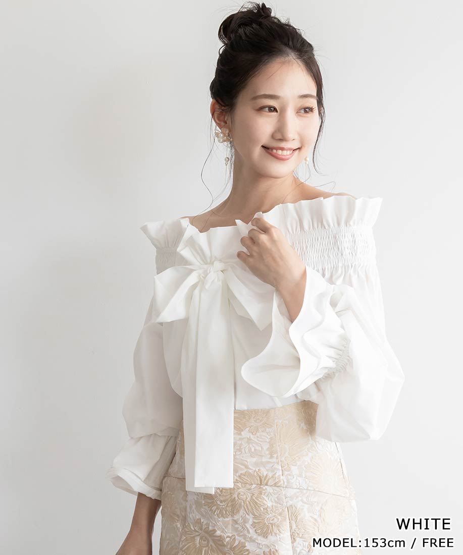 楽天市場】【30%OFF】RANDA/ランダ/ギャザーフリルオフショル