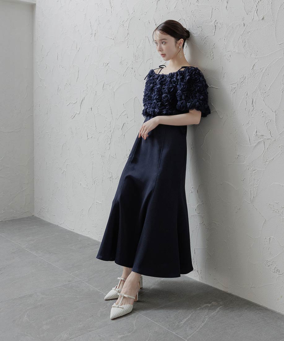 【30%OFF】RANDA/ランダ/3Dフラワーブラウスセットキャミワンピース/BD36203/L4【25AW】▲△