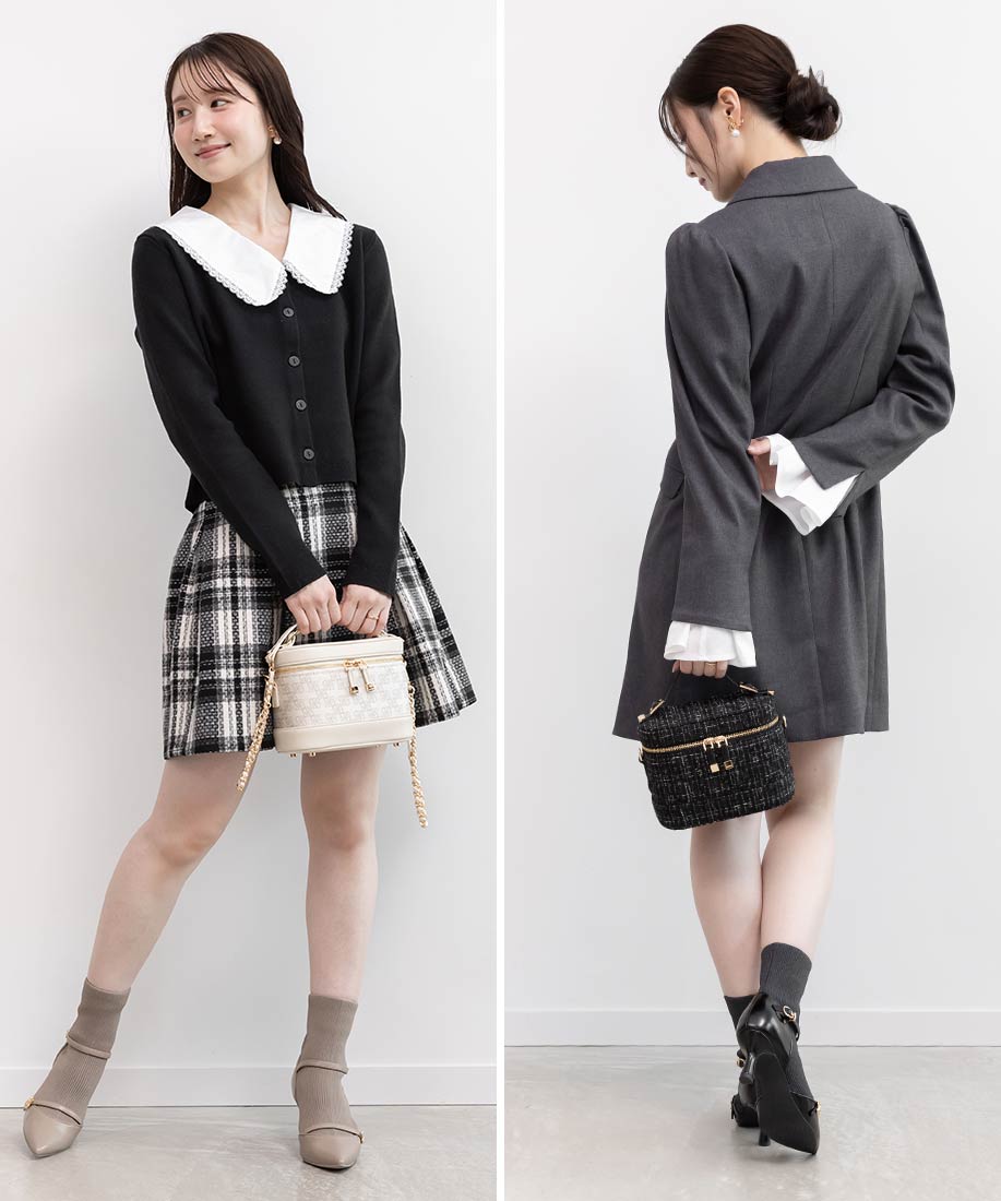 専用出品 バニティ&バッグ RANDA/ランダ/キルティング2WAYバニティバッグ/FB00905/U【25AW】