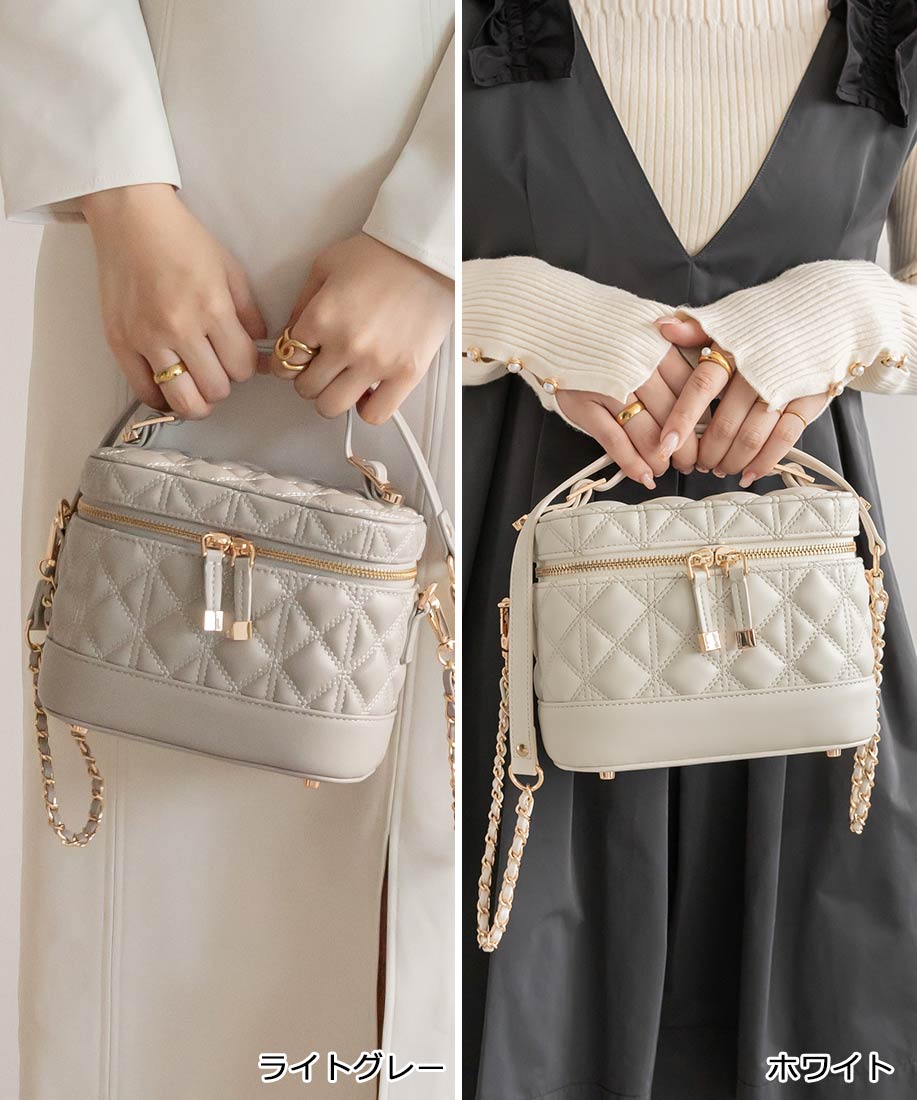 RANDA/ランダ/キルティング2WAYバニティバッグ/FB00905/U【26SS】