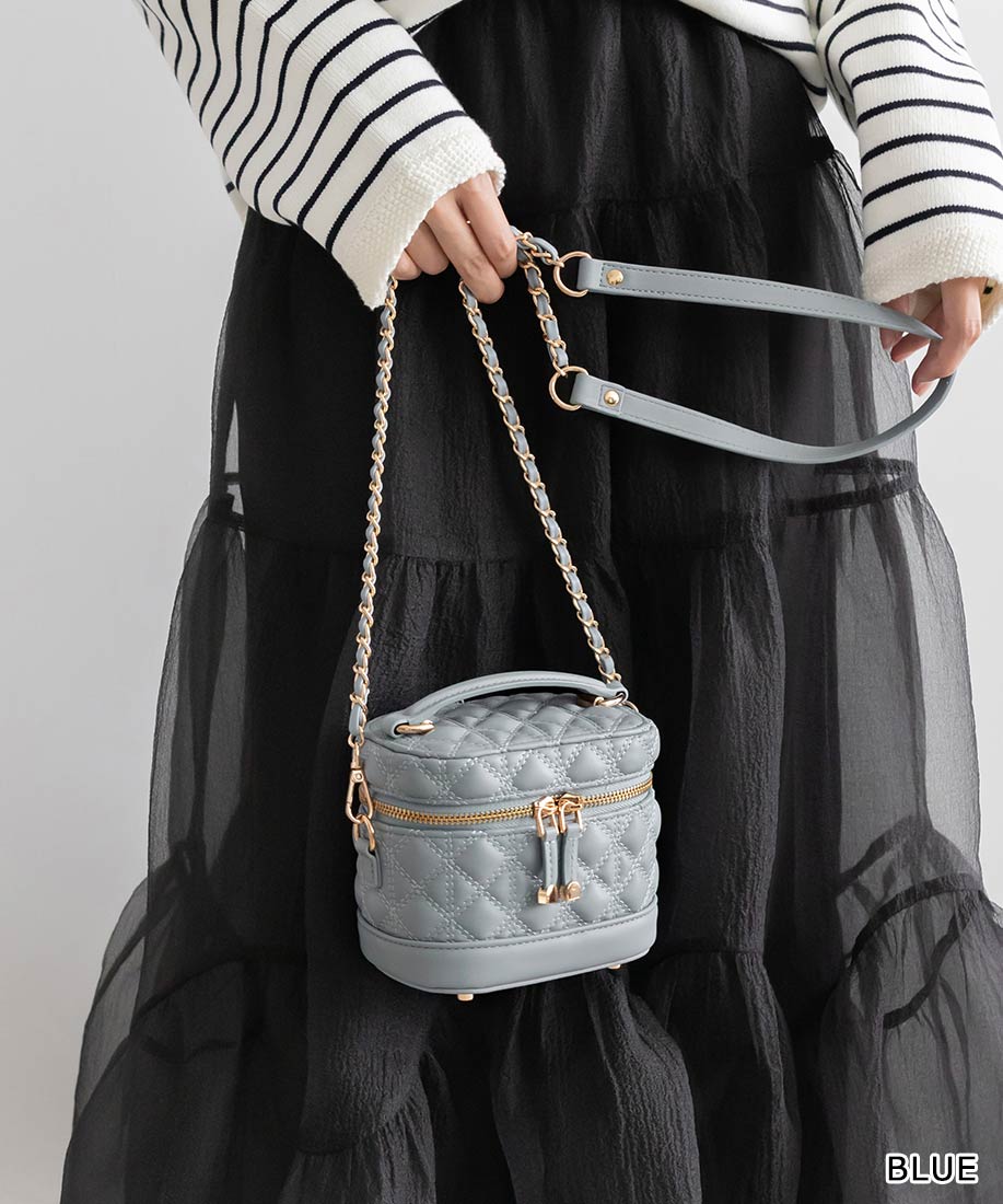 50%OFF】RANDA/ランダ/キルティング2WAYミニバニティバッグ
