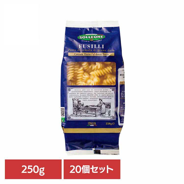 【20個】ソル・レオーネ　フジッリ 乾麺 イタリアン おいしい パスタ スパゲッティ ママー 早ゆで マカロニ ディチェコ 保存食 日欧商事株式会社 4,536円
