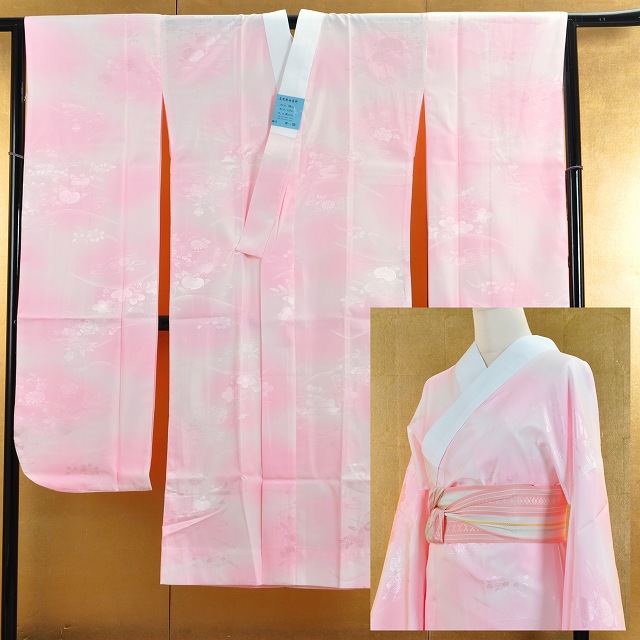 楽天市場】振袖 長襦袢ピンク色 洗えるポリエステル100% 振袖用 選べる