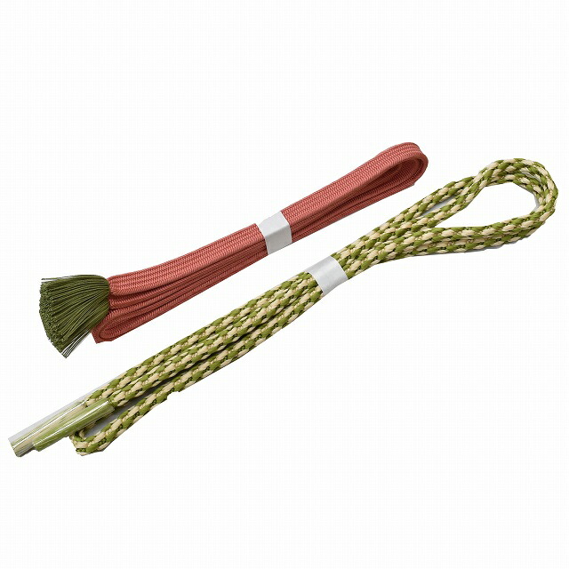 帯締め 2点セット まとめて 正絹 リサイクル 平組 丸組 美品 色無地 小紋 紬 和装小物 着付け小物 着物 帯揚げ 良品★★★ kkb2129b