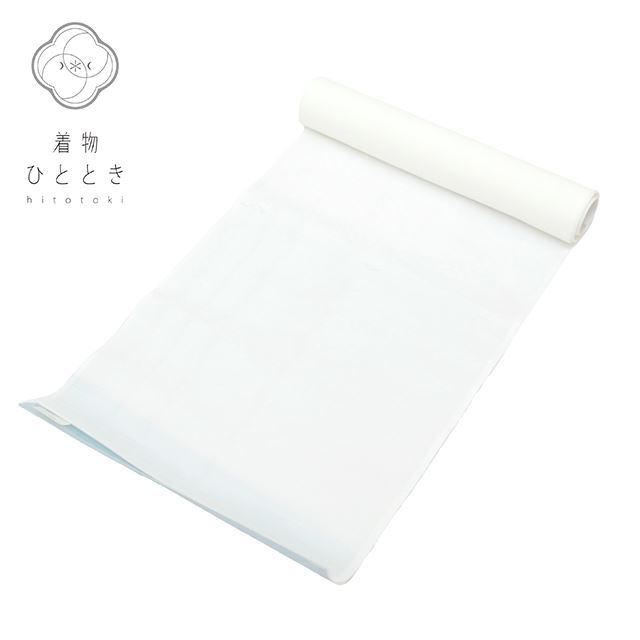 ＼P5倍+最大5500円OFFクーポン／ 【中古】 反物 夏物 化繊 リサイクル反物 美品 未使用品 白色系 長襦袢 愛染絽 女物 着物 生地 和装小物 kkb3095b [ 和服 カジュアル着物 アウトレット レトロ アンティーク プチプラ お洒落 普段着 お稽古 アウトレット きもの kimono ]