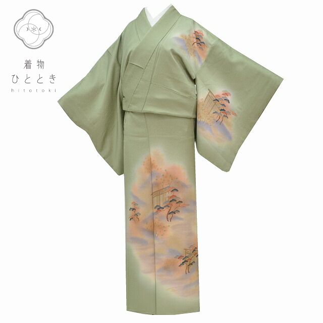 楽天市場】訪問着 リサイクル 着物 中古 身丈162cm 裄丈67.2cm 正絹