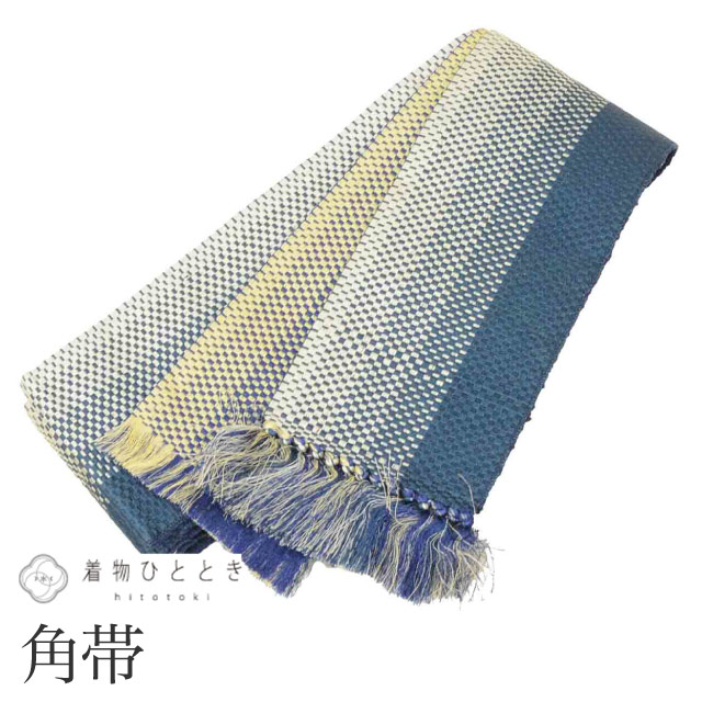 ＼P5倍+最大5500円OFFクーポン／ 【中古】 リサイクル 男性 帯 メンズ 角帯 正絹 絹 良品 全通柄 リバーシブル 市松 未仕立て 着用可能 着物 セミフォーマル 浴衣 紋付袴 紬 小紋 無地着物 袴スタイル 式典 結婚式 お正月 SILK シルク kimono リユース kkb4293b
