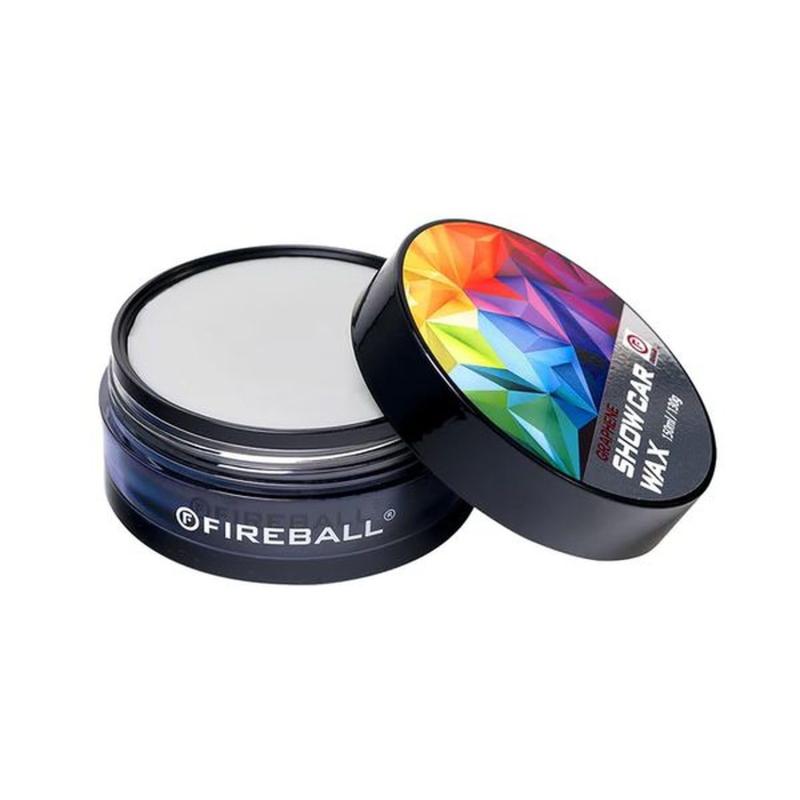 ファイヤーボール (Fireball) 車用艶出し剤 グラフェン ショーカー ワックス (GRAPHENE SHOW CAR WAX) ボディ用 フローラルの香り T1カルナバ含有率34% 150ml/130g FB605｜HITOTSUNAGI
