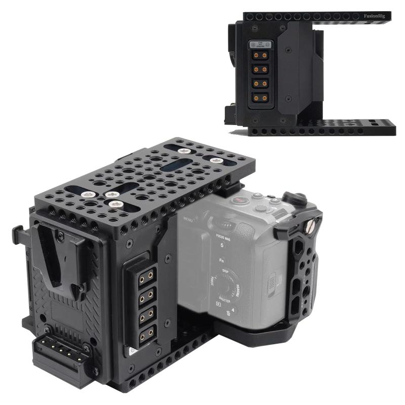 FusionRig FX3/FX30 カメララビットケージ取りひろげるモデュール一揃いの道具 (FX3/FX30cineback+写真機伏せ篭)