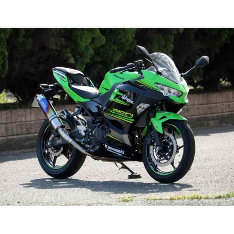 WR`S S/O ラウンド焼き色チタンサイレンサー Ninja250 18-(2BK-EX250P) BK4270JM｜HITOTSUNAGI