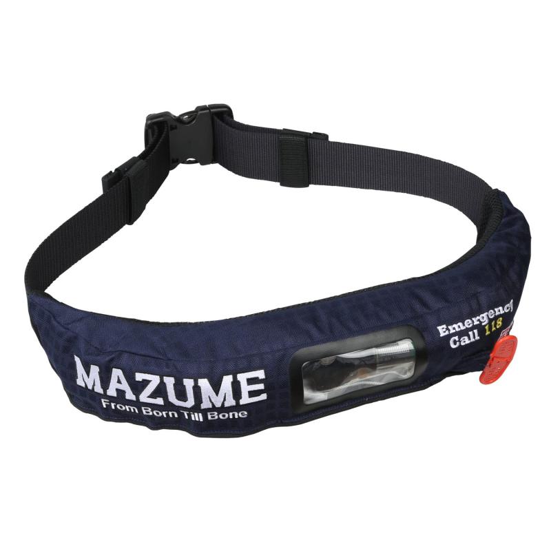 mazume インフレータブルウエストIIライフジャケット 釣り 大人用 ベルト 腰巻 桜マーク 国土交通省認定品 自動・手動膨脹式|HITOTSUNAGI