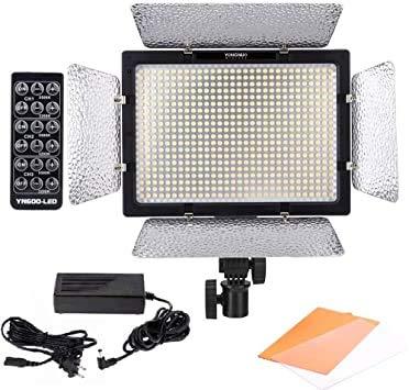 YONGNUO YN600L II LED写真機点火装置 600球LED 5500K単色 かばい立て写真機 かばい立て点火装置 ACワット数アダプタ付き添い人