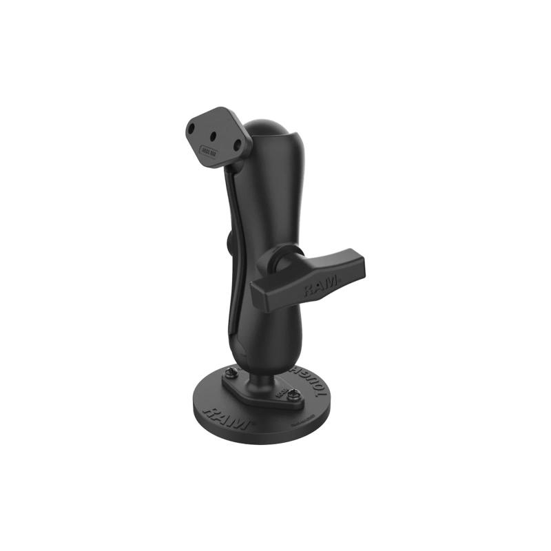 ラムマウント(Ram Mounts)菱形ジョイント AMPSホールパターン(2穴)＆タフマグネットベース 直径88mm(標準アーム) 1.5インチボール RAM-138-MAG88U｜HITOTSUNAGI