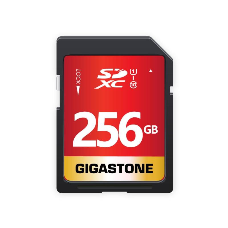 【5年】GIGASTONE 256GB SD歌留多 SDXC UHS-I U1 C10 80MB/s 記憶装置歌留多 盛りだくさん固定ディスク 映像媒体 デジタル写真機 弾丸道路書きとどめる ミニ入れもの1個付き添い人