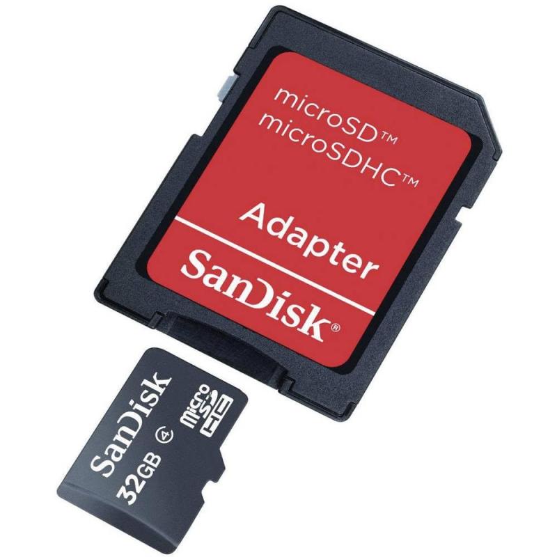 サンディスク Sandisk microSDHC 32GB Class4 SDHCうつり変わりアダプタ嘱する SDSDQB-032G-B35 位置付け4 並行輸入品 外国で包み品 家電-その他
