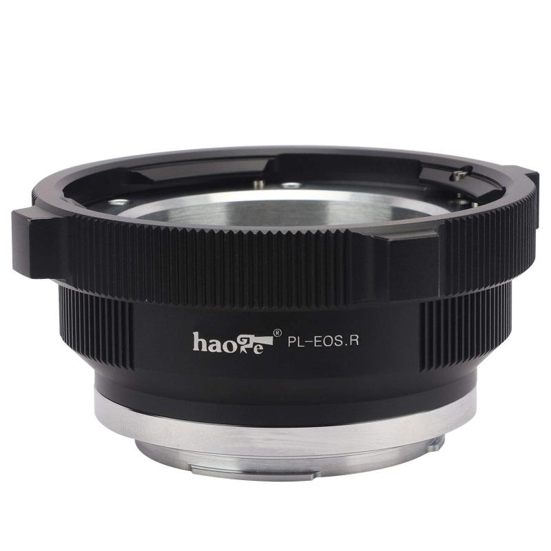 Haoge PL-EOS-Rレンズマウントアダプター Arri PLマウント水晶体 Canon R/RF R5 R6 R RFカメラカムコーダーアダプター