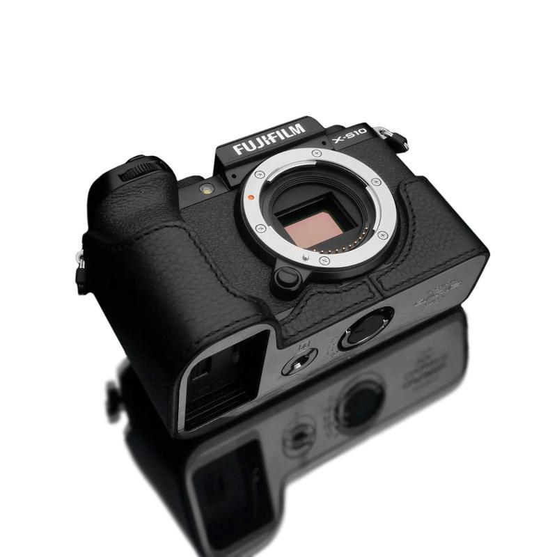 GARIZ FUJIFILM X-S10用 本革カメラケース XS-CHXS10BK ブラック|HITOTSUNAGI