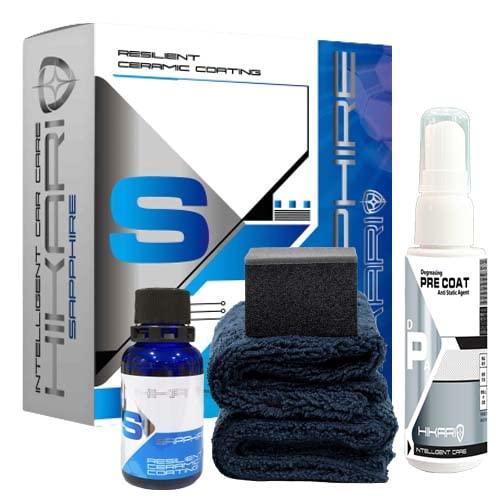 コーティング セラミックコーティング 車 30ml クリーナー セット HIKARI SAPPHIRE｜HITOTSUNAGI