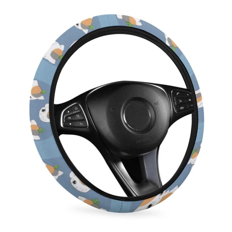 夏目友人帳 ニャンコ先生 車用 ハンドルカバー 軽自動車 軽 普通車 ステアリングカバー おしゃれ 滑り止め 汚れ防止 手触りよし アクセサリー 内装品 高級 滑り防止 オールシーズン対応 38cm画像