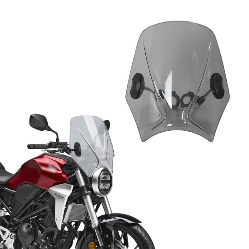 VORILES For CB 125R 250R 300R アクセサリーオートバイ調整可能なウインドスクリーンフロントガラスCB250R CB150R CB300R CB500F CB650F 650R CB1000R