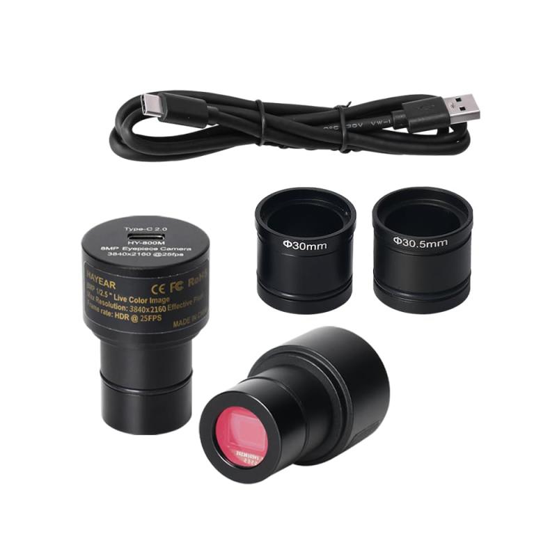 HAYEAR 8MP USB2.0デジタル接眼水晶体写真機マイクロスコープテレビカメラ+ DIA30MM/30.5MMアダプタ