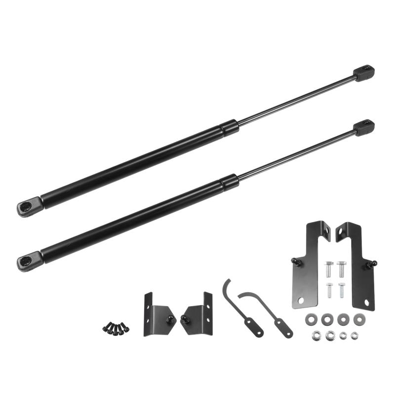 X AUTOHAUX Jeepに対応・ラングラー（JK）2007-2018用耐震ダンパー ボンネットダンパー フードダンパー 油圧ダンパー ガススプリング ダンパー ガスダンパー 車検対応 交換用品 サポートダンパー2