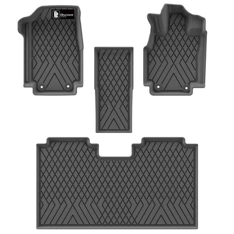 D.E.3Dトランクマット 用のニッサン セレナ C28系 e-power TPEラバー ラゲッジ マット 水で流せる 滑り防止 防水（用のNISSAN SERENA e-power C28 年・囲:2022.11~2024 1列目+2列目）