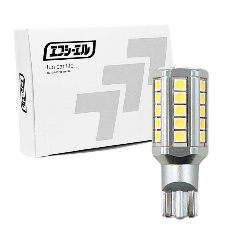 fcl.(エフシーエル) T16 T15 LED バックランプ ホワイト 白 6500K 4000lm 車検対応 無極性 長寿命 爆放熱 12V 車専用｜HITOTSUNAGI