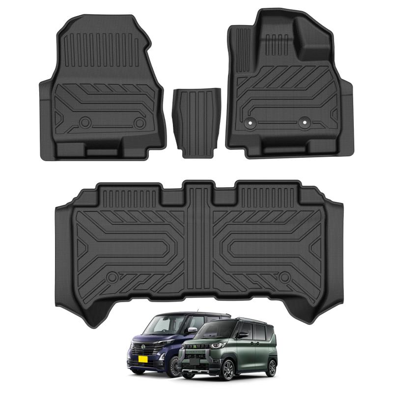GIMUYA ニッサン 新型 ルークス 40系 ミツビシ デリカミニ 3D フロアマット 立体カーマット