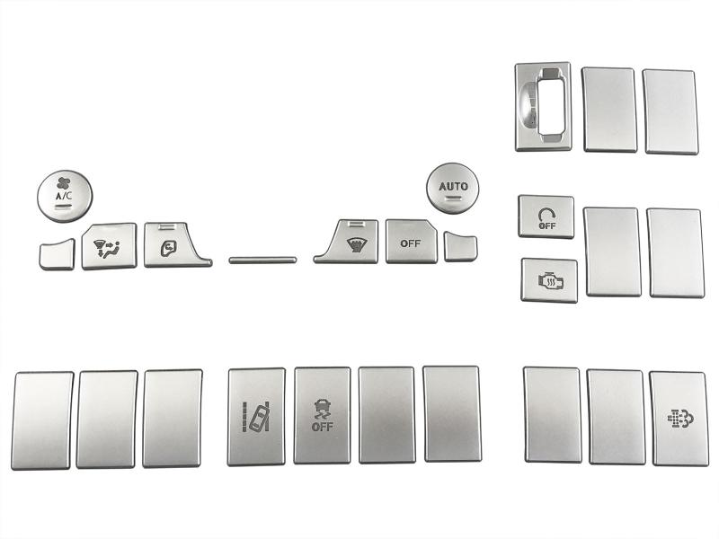 BRIGHTZ いすゞ 23エルフ メッキインパネスイッチカバー サテンシルバー 26PC 【 TRUCK−S−096 】|HITOTSUNAGI