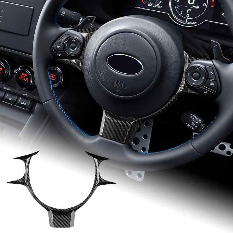 AIRSPEED トヨタ GR86 スバル BRZ 2017-2023専用 アクセサリー リアルカーボンファイバー製 カーステアリングホイールスイッチパネルカバー おしゃれ 内装 パーツ Subaru BRZ Toyota GR86 カスタム ドレス