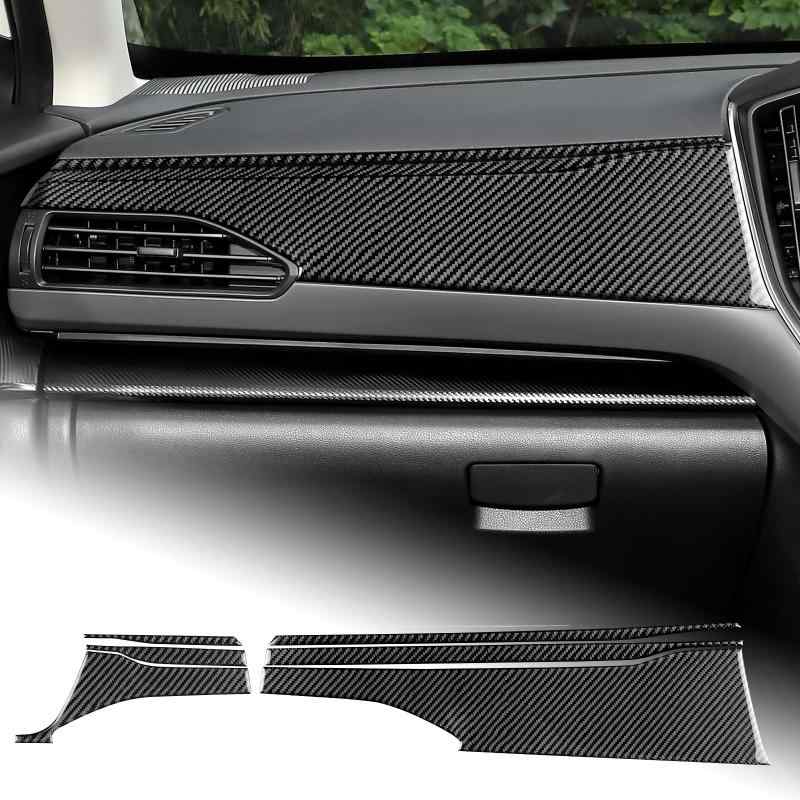 AIRSPEED スバル クロストレック Subaru Crosstrek GU系 2023 2024 2025 専用 カーボンファイバー アクセサリー 内装パーツ コパイロットダッシュボードカバートリムステッカー ガーニッシュ おしゃれ
