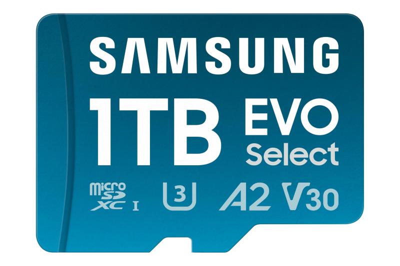 SAMSUNG EVO Select MicroSD記憶装置歌留多 + アダプタ、microSDXC。