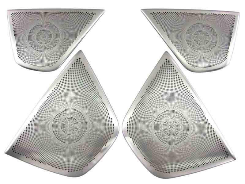 BRIGHTZ Bクラス W246 ステンレスドアスピーカーパネル 4PC サテンシルバー 【 SPEAKER－079 】 B180 B250