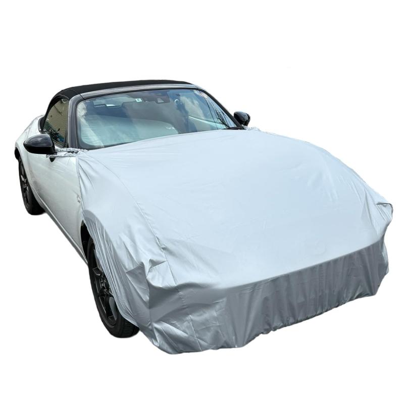 【テマトラン】日本製 ロードスター ND NB 専用 ボンネットカバー フロントカバー 裏起毛 高耐久 高撥水 防水 UVカット 紫外線 車カバー|HITOTSUNAGI