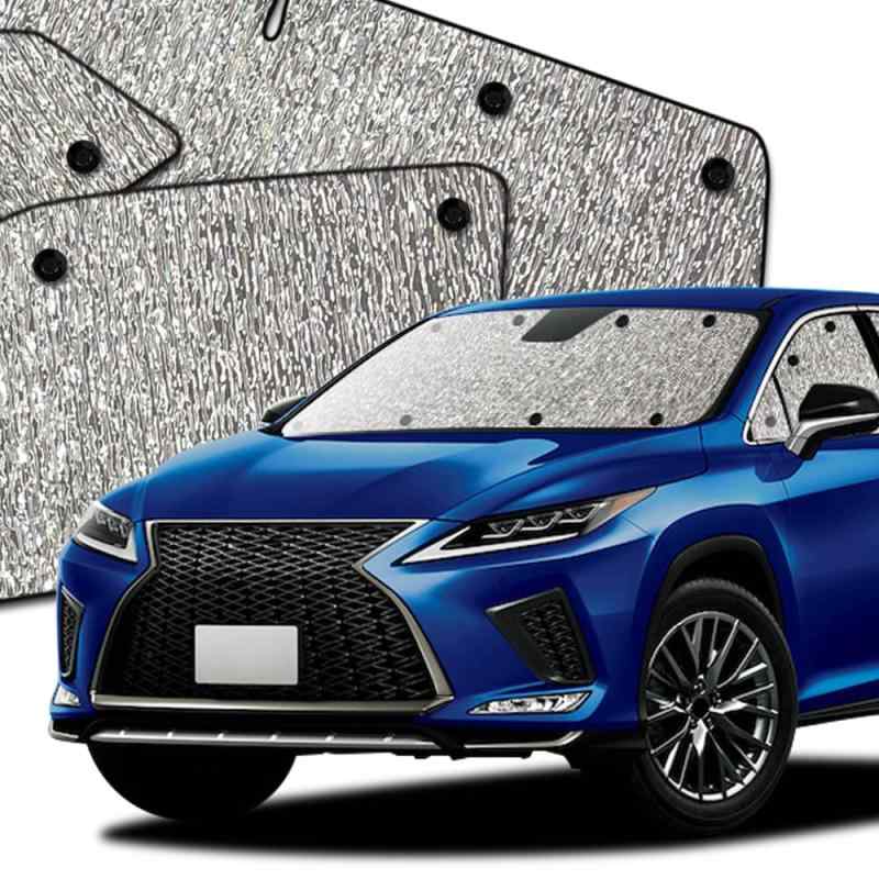 趣味職人 サンシェード シームレスサンシェード レクサス RX 20 系 RX 200t RX 300 RX 450h 車用 カーテン 車中泊 カーフィルム フルセット 日本製 対応 『03s-a040-sa』