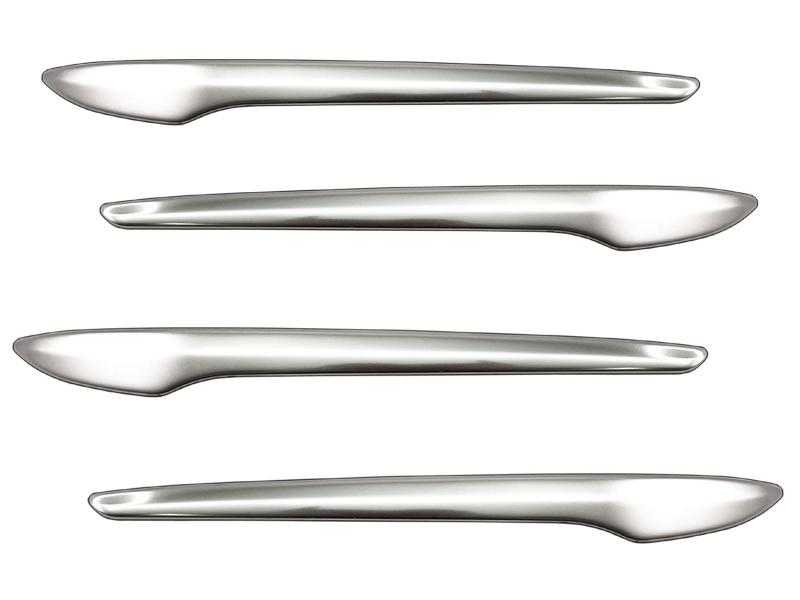 BRIGHTZ ES300h AXZH10 AXZH11 ステンレスドアハンドルカバーノブ 4PC サテンシルバー 【 DHC－NOBU－448 】 AXZ H10 H11 10 11 ES300 ES 300 300h