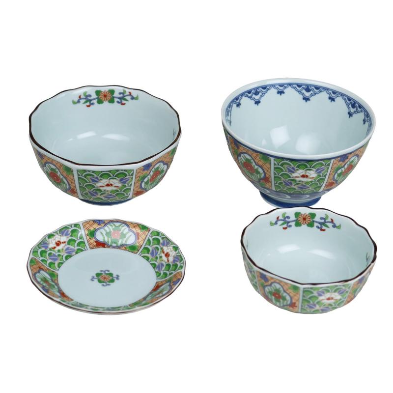 遊器浪漫 古伊万里様式 小付 小鉢 小皿 茶漬 土瓶 汲出 セット 豪華絢爛 【有田焼・日本製】
