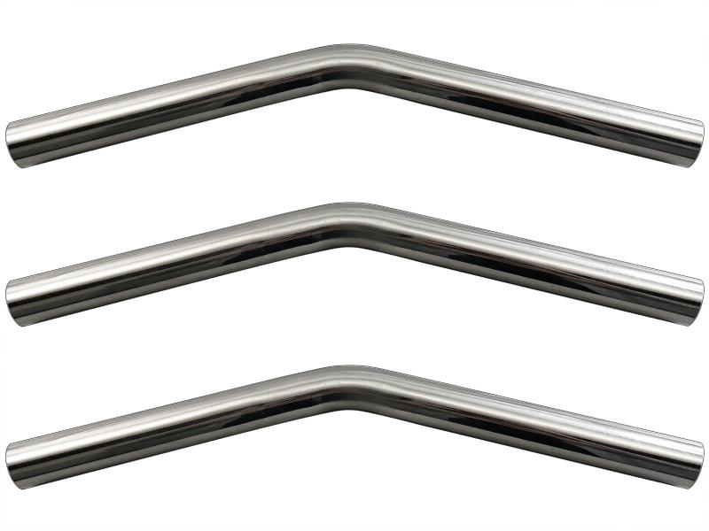 BRIGHTZ 38Φ 30度 ステンレス 曲げパイプ 1.2mm厚 3PC 【 CUR－PIPE－040－3PC 】 38パイ 38φ 30°