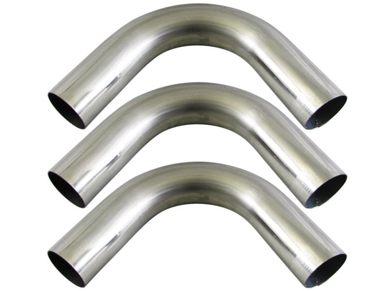 BRIGHTZ 70Φ 120度 ステンレス 曲げパイプ 1.5mm厚 3PC 【 CUR－PIPE－028－3PC 】 70パイ 70φ 120°