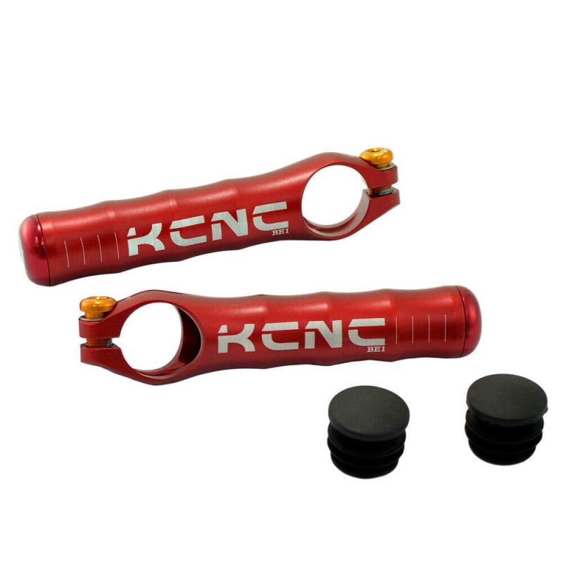 KCNC BE1 Ultralight 7075 Alloy Bar Ends w/Bar End Plugs, Red, KBE02-003R-R-OE, SK2195|HITOTSUNAGI