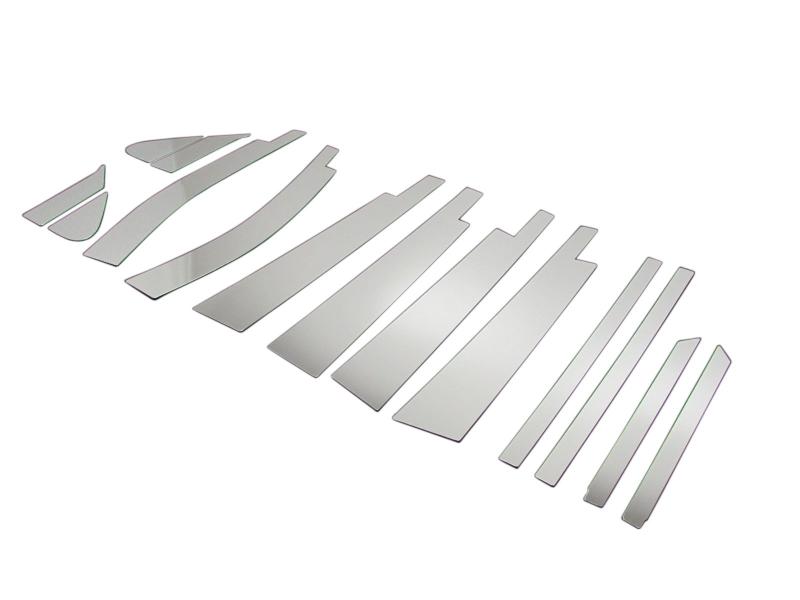 BRIGHTZ ワゴンRスティングレー MH23S系 超鏡面ステンレスピラーパネル 14PC バイザー有用 【 PIL-SIL-389 】 1358｜HITOTSUNAGI