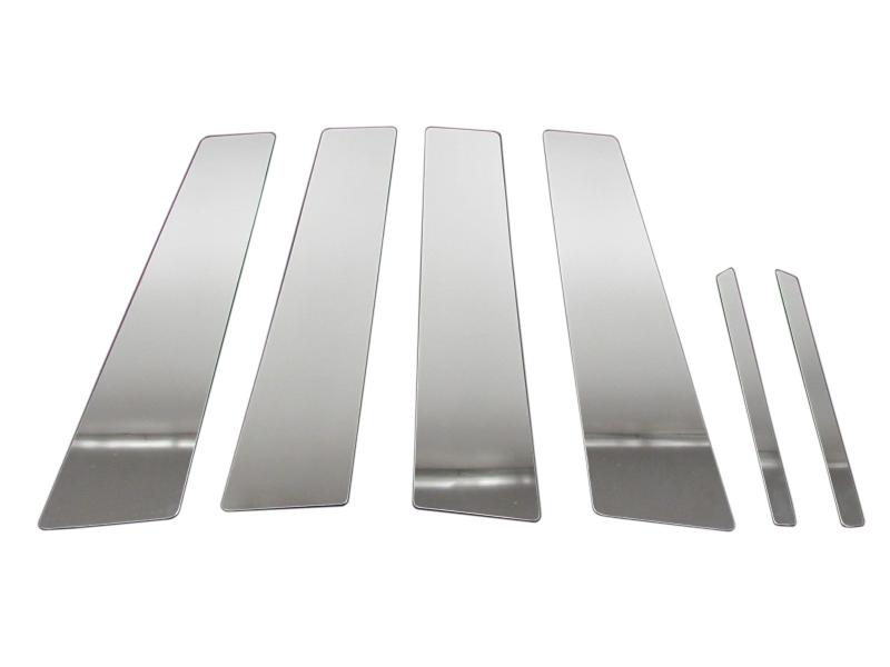 BRIGHTZ マークX 130系 超鏡面メッキピラーパネルカバー 6PC バイザー有り用 【 PIL-SIL-344 】 4643